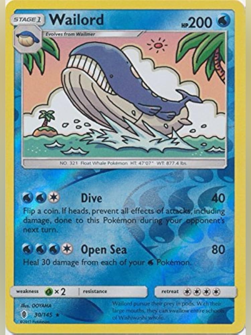 Wailord 30/145 Reverse Holo